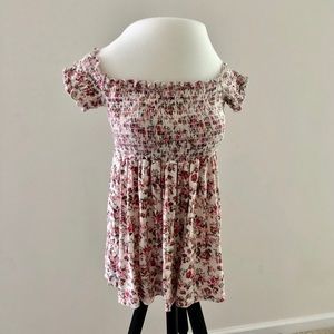 Pacsun Floral Off-the-Shoulder Top